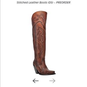 Beautiful leather knee high boots. NEVER BEEN WORN. COMPLETELY BRAND NEW